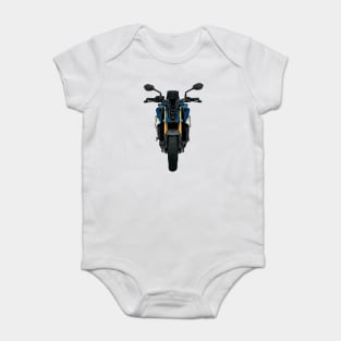 Blue GSX S1000 Front View Illustration Baby Bodysuit